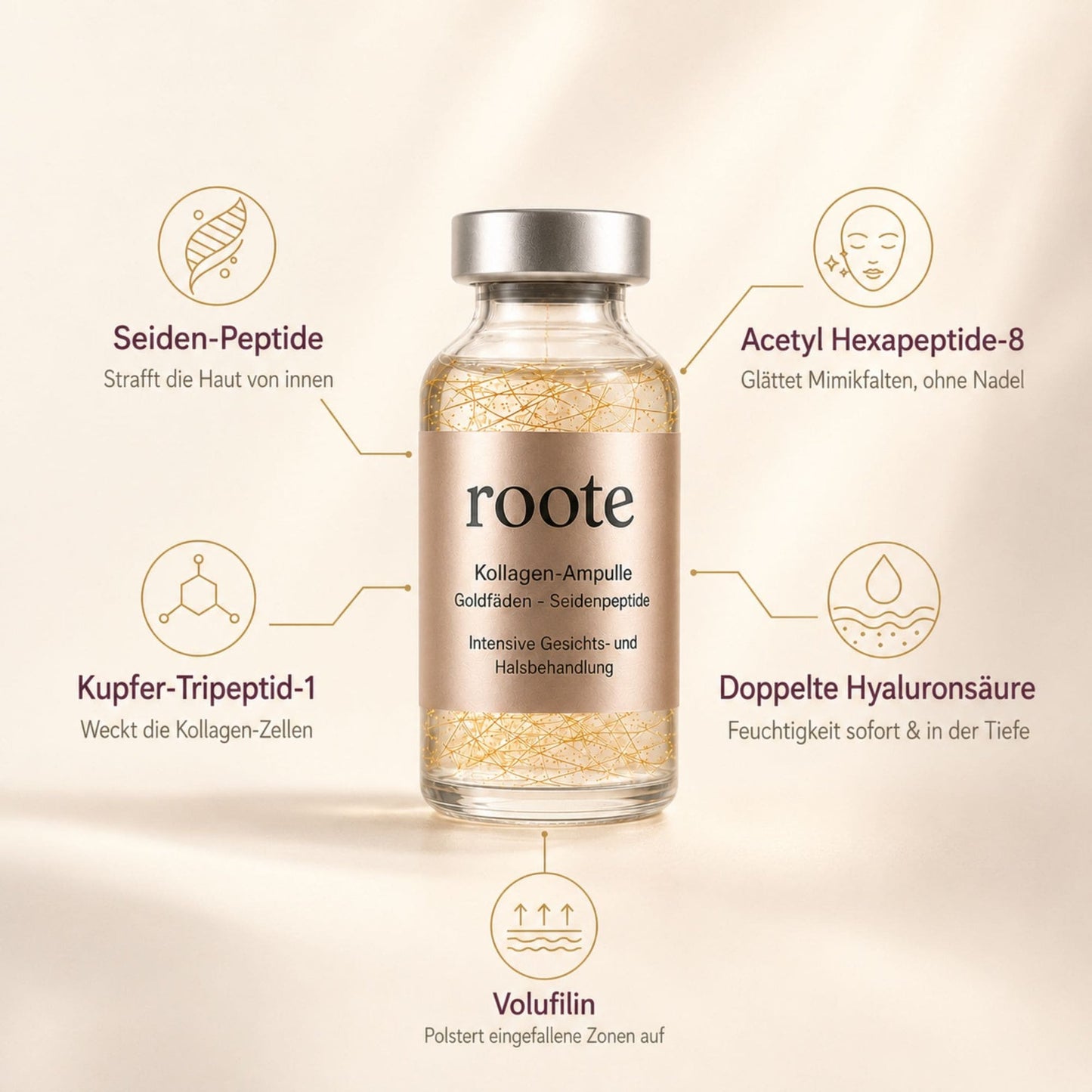 Roote® Koreanisches Seiden-Peptid Serum