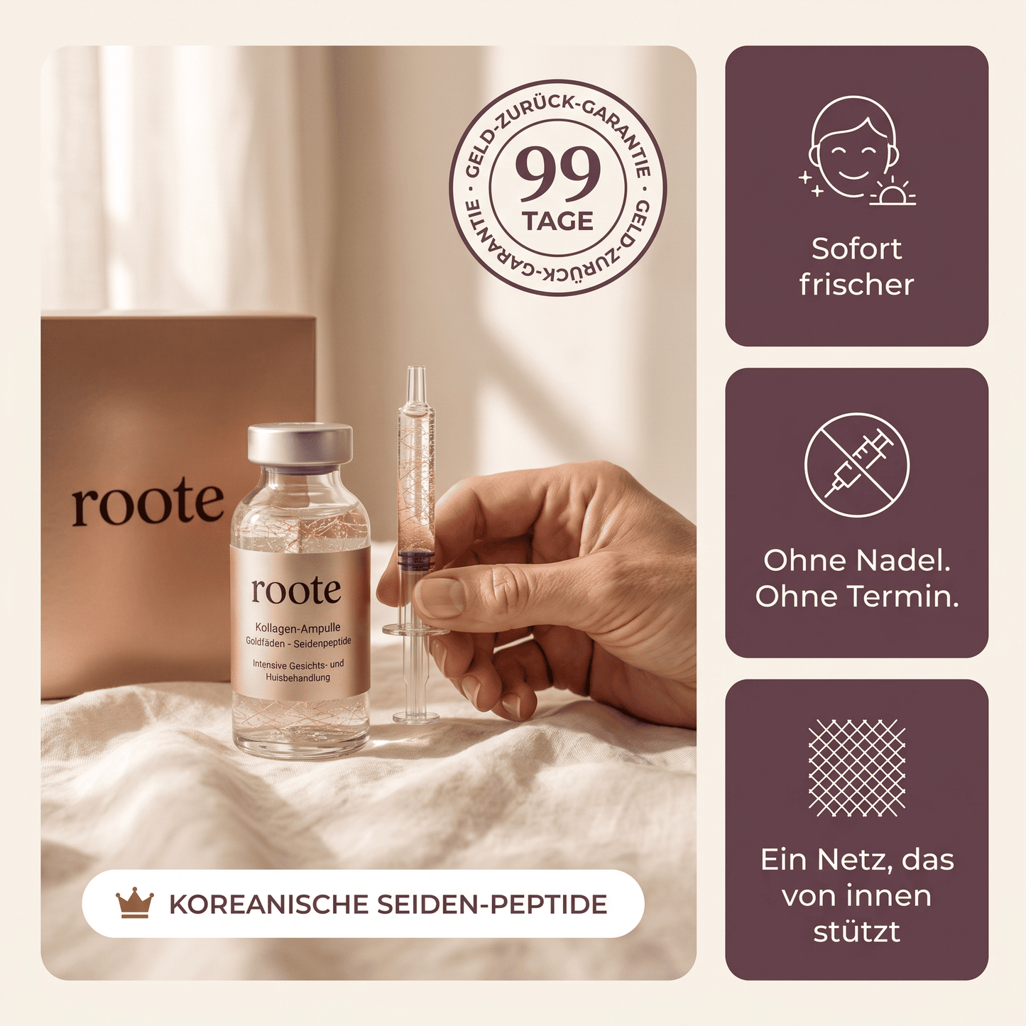 Roote® Koreanisches Seiden-Peptid Serum