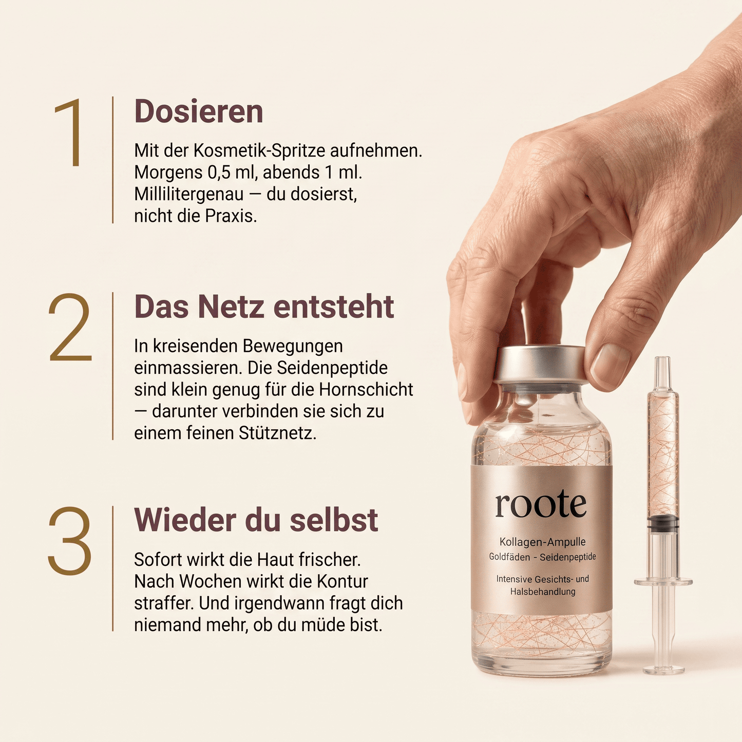 Roote® Koreanisches Seiden-Peptid Serum